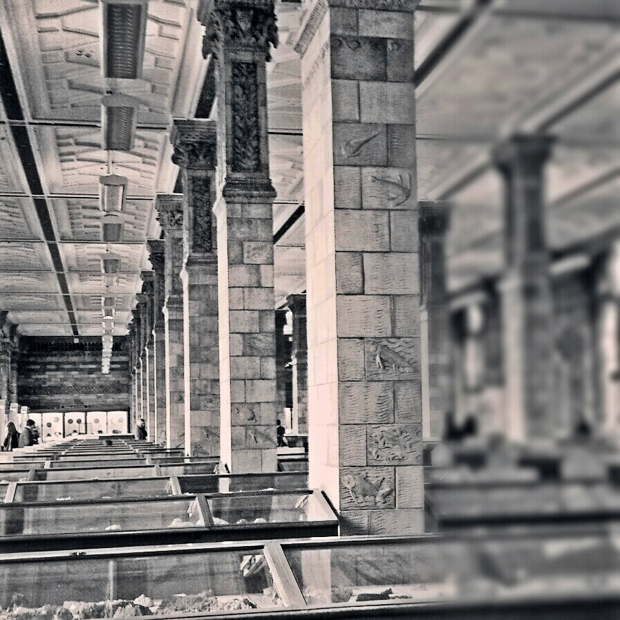 Rocks and Mineral hallway NHM