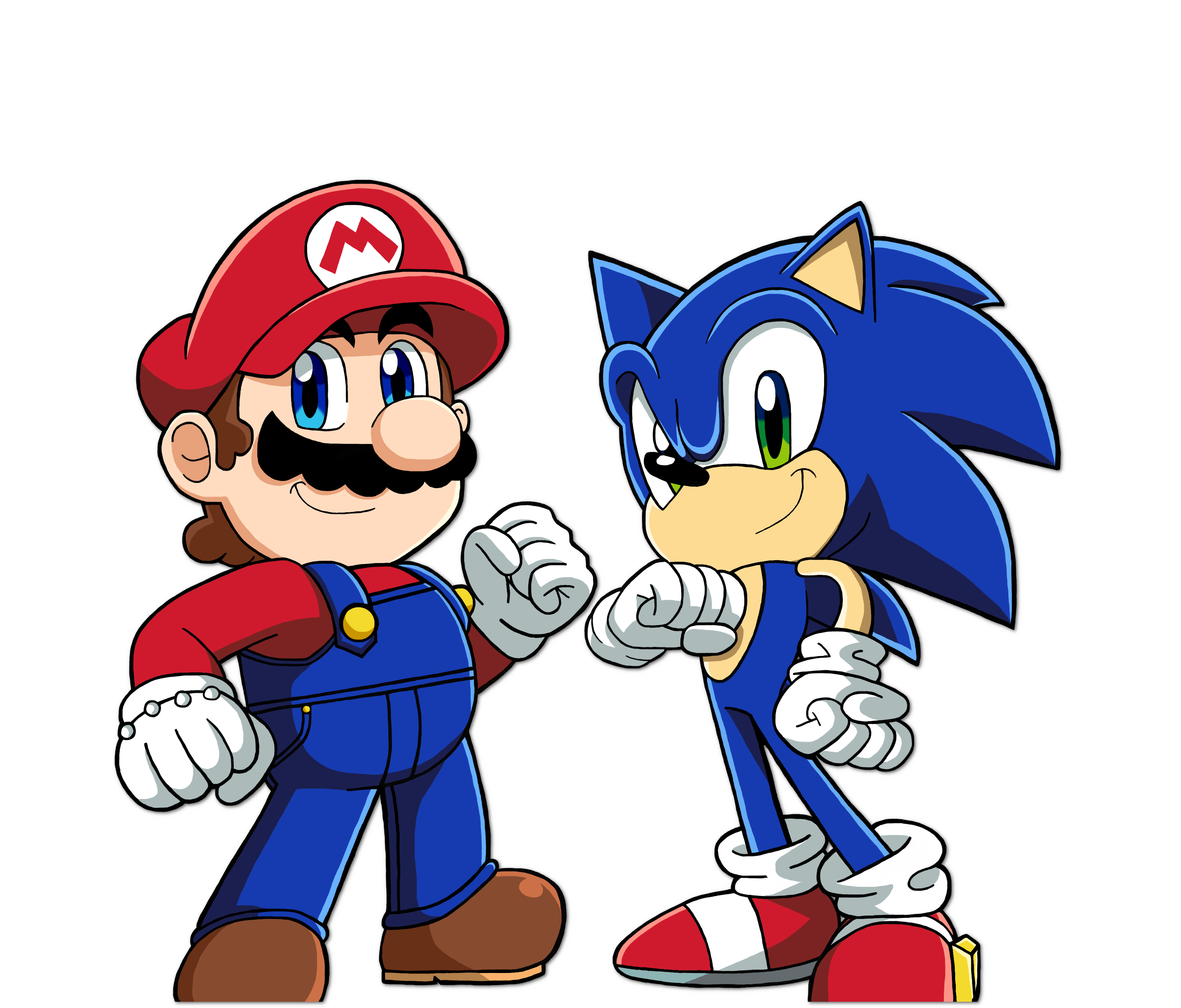 Sonic Rivals Maria Mario and Sonic - Friendly Rivals by BlueTyphoon17 on DeviantArt