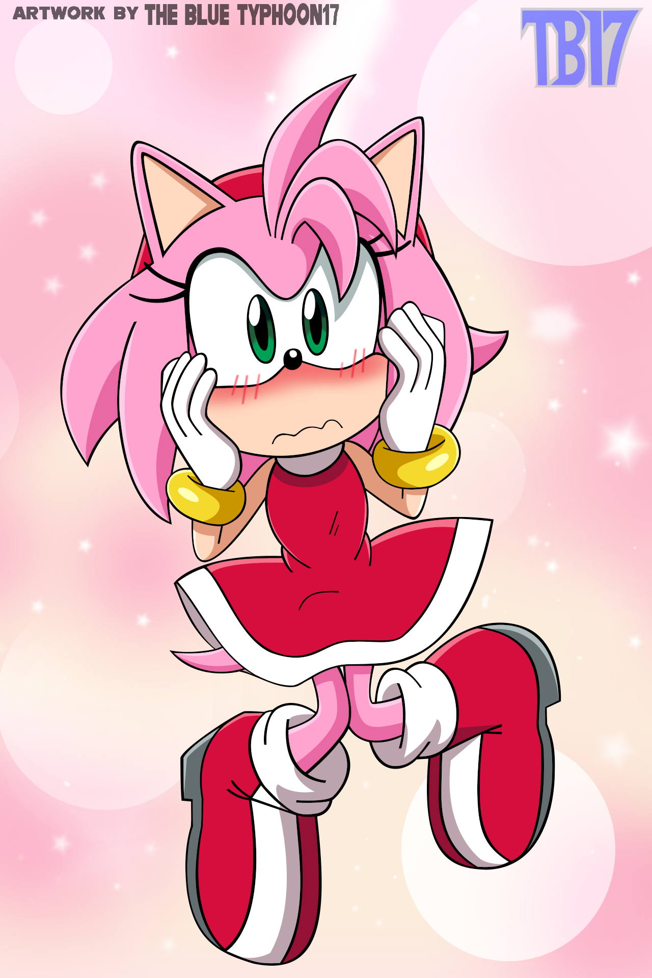 Blushing Amy Rose