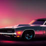 AI Generated 1969 Dodge Charger Cyberpunk Style
