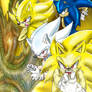 Sonic All forms Kamehameha