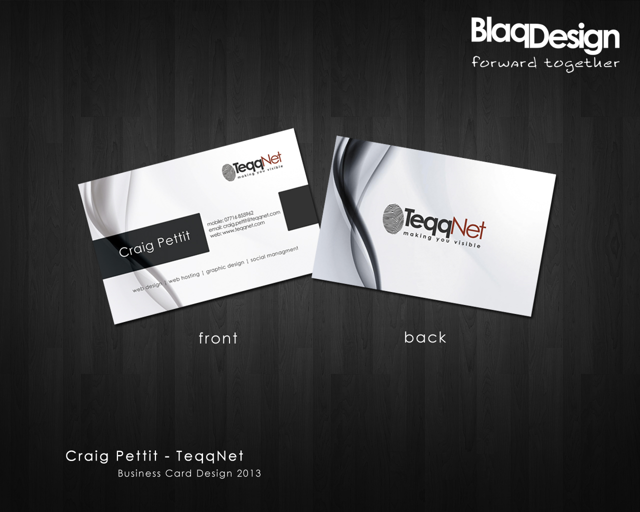 TeqqNet Business Card Design