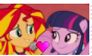 Sunset Shimmer x Twilight Sparkle Stamp