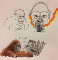 Some Kong Skull Island Doodles