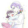 A mother and daughter moment
