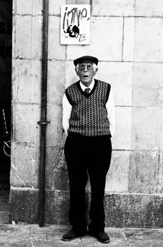 The old man in Barcelona