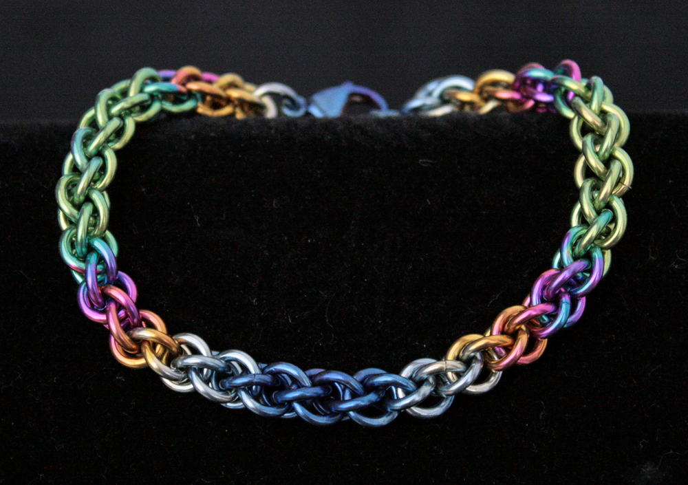 Hand Anodized Niobium JPL3 Bracelet