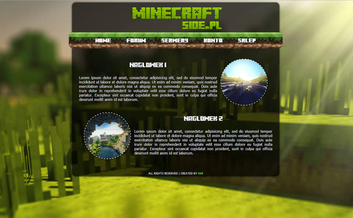 Minecraft Page project by Oui42 on DeviantArt