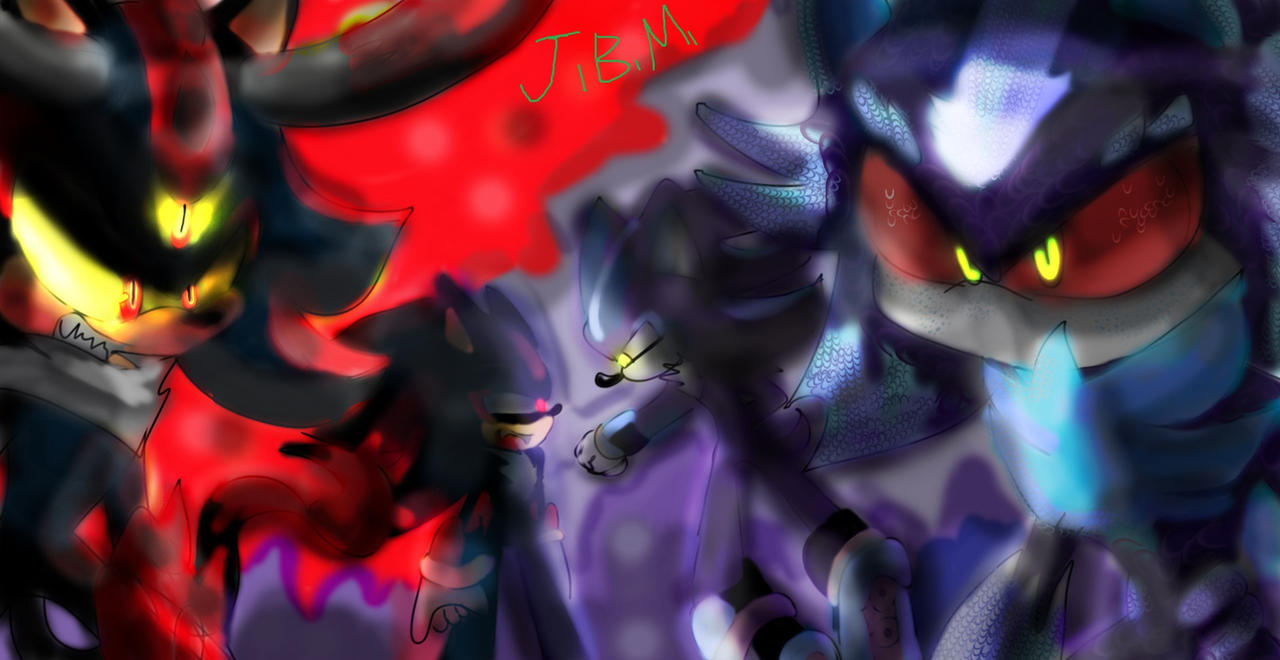 Shadow vs. Mephiles by VaryingVibes on DeviantArt