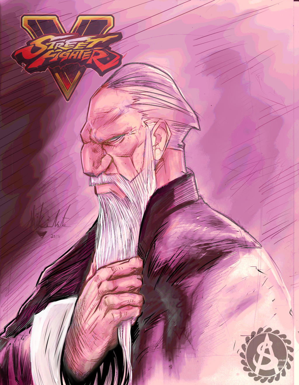 Gen Sf GEN STREET FIGHTER ART colors PRINT by Deviant-Hotep-Arts on DeviantArt