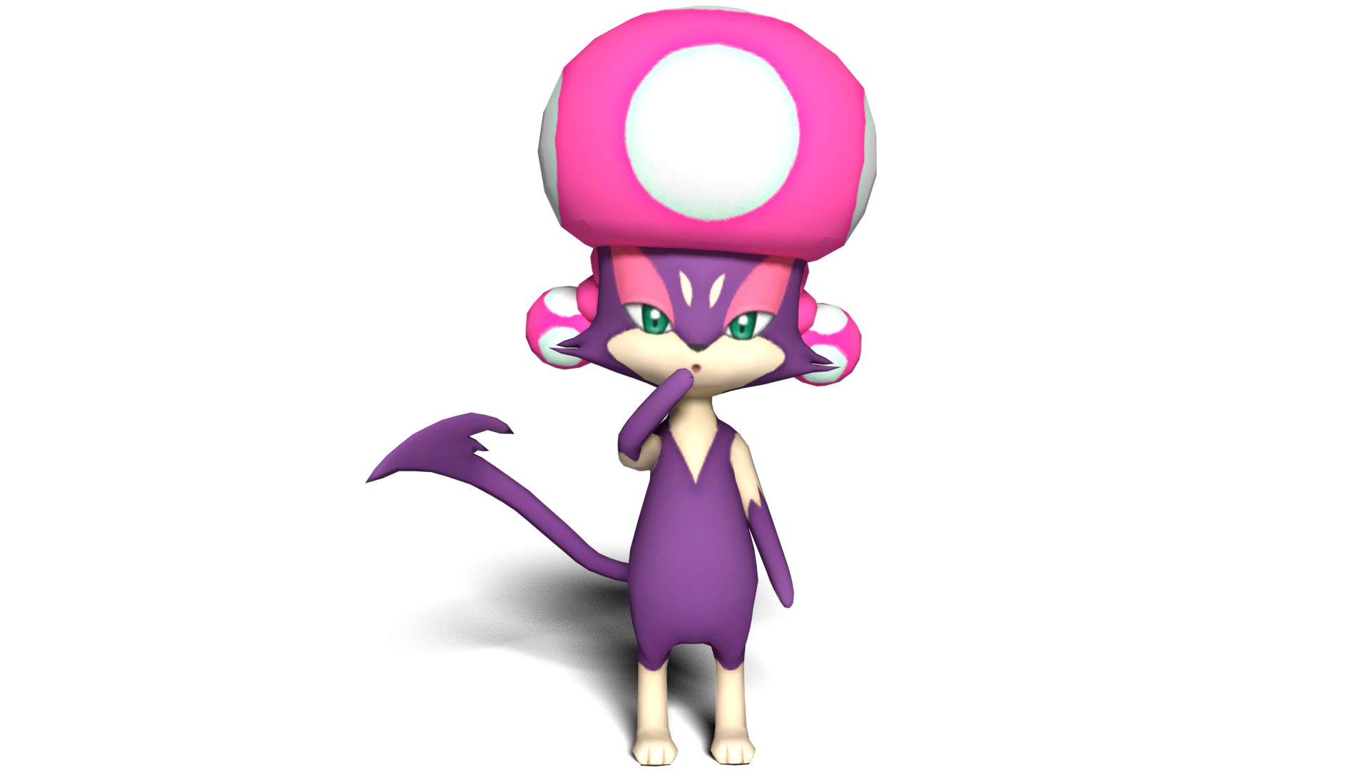 Purrloin as Toadette