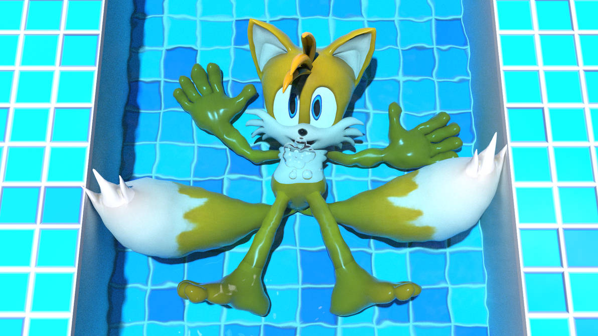 Tails Pool Tails bubbling in a small pool by kuby64 on DeviantArt