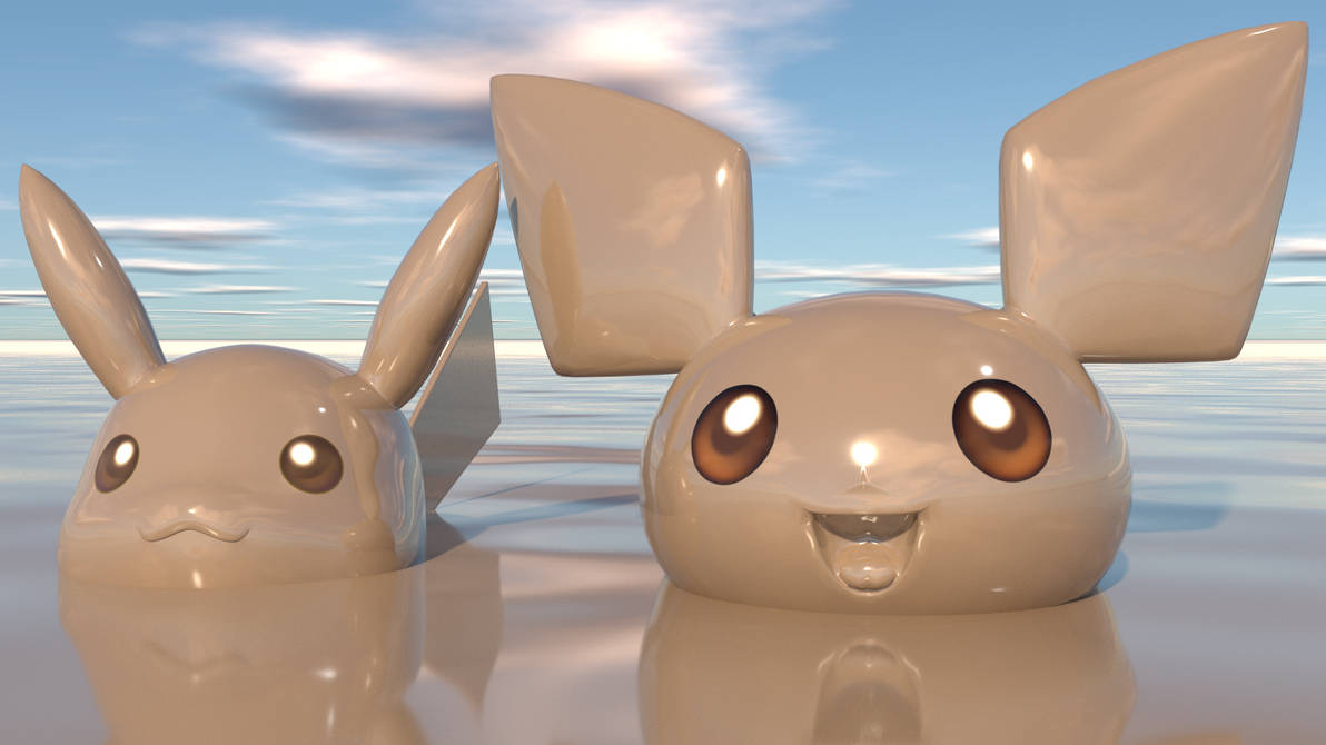 Pikachu and Pichu in the mud by kuby64 on DeviantArt