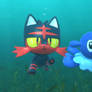 Litten and Popplio