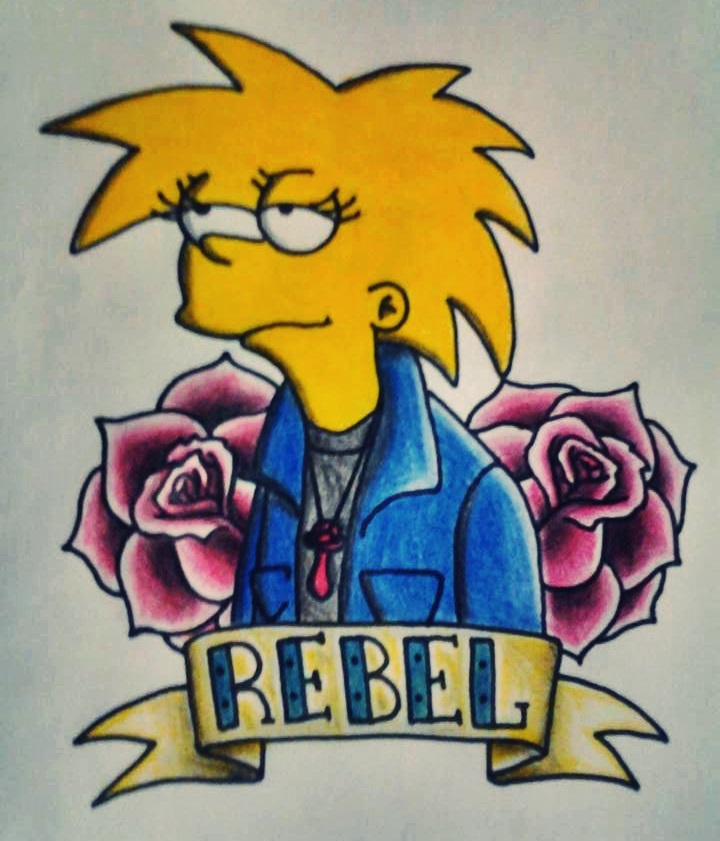 Teen Maggie Simpson Tattoo by JeloRamone on DeviantArt
