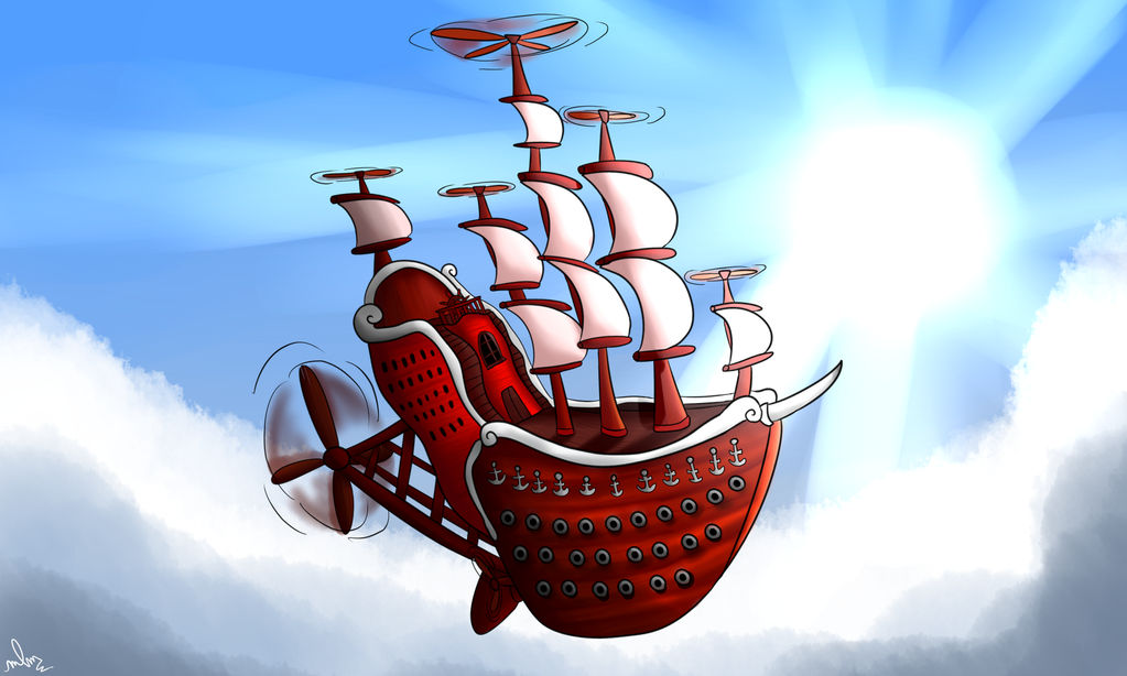 The Flying Red-Ship...? by Martydilla32 on DeviantArt