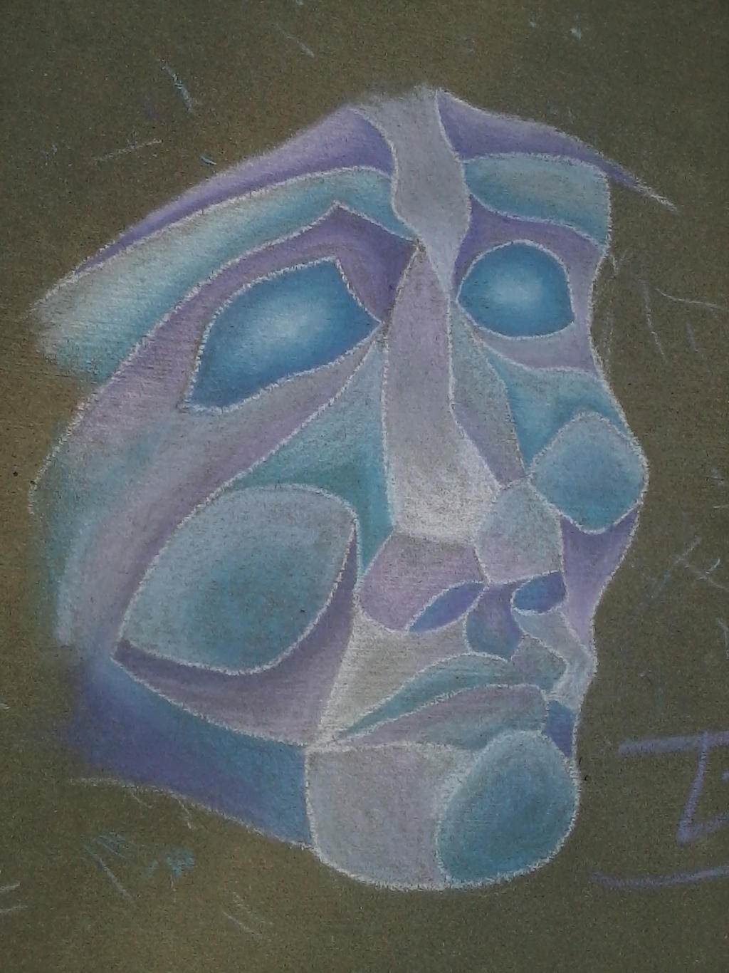 Blue Face Mosaic