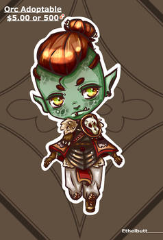 ADOPTABLE Half-Orc August21 (Closed!)
