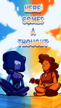 'Here comes a thought'- steven universe fanposter