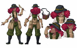 Rosa morrimor explorer OC character sheet.