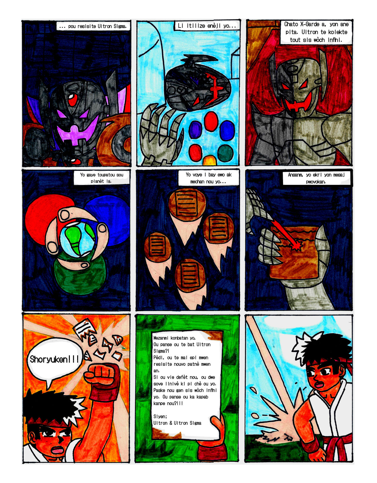 AxC Ep 01 Page 01 (Haitian Creole) by FrancoSantilario3D on DeviantArt
