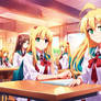 Blonde Hair High School Girls II