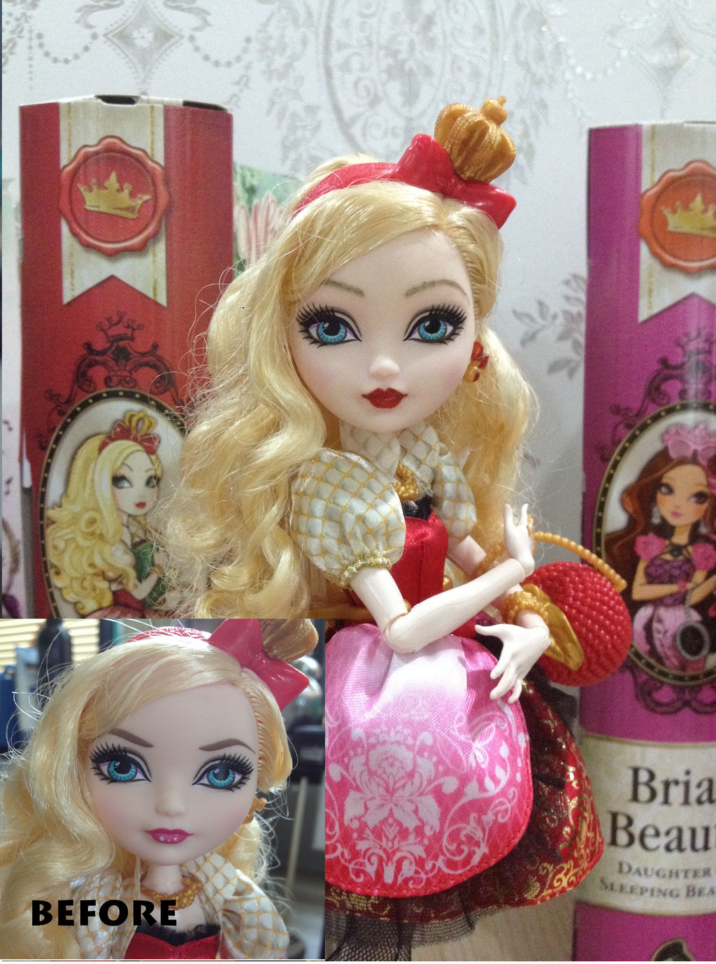 Ever After High's Apple White Makeup :D