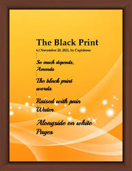 The Black Print Poem