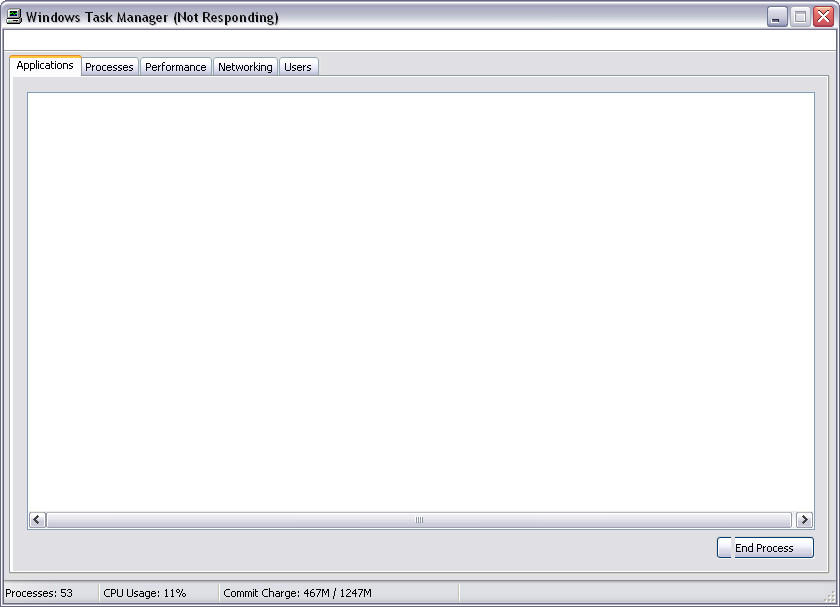 Windows XP Task Manager (Not Responding) by WindyThePlaneh on DeviantArt