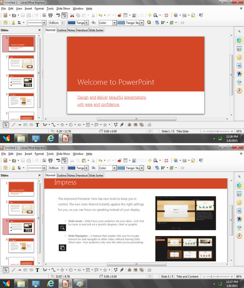 A ms powerpoint presentation in Libre office... by WindyThePlaneh on
