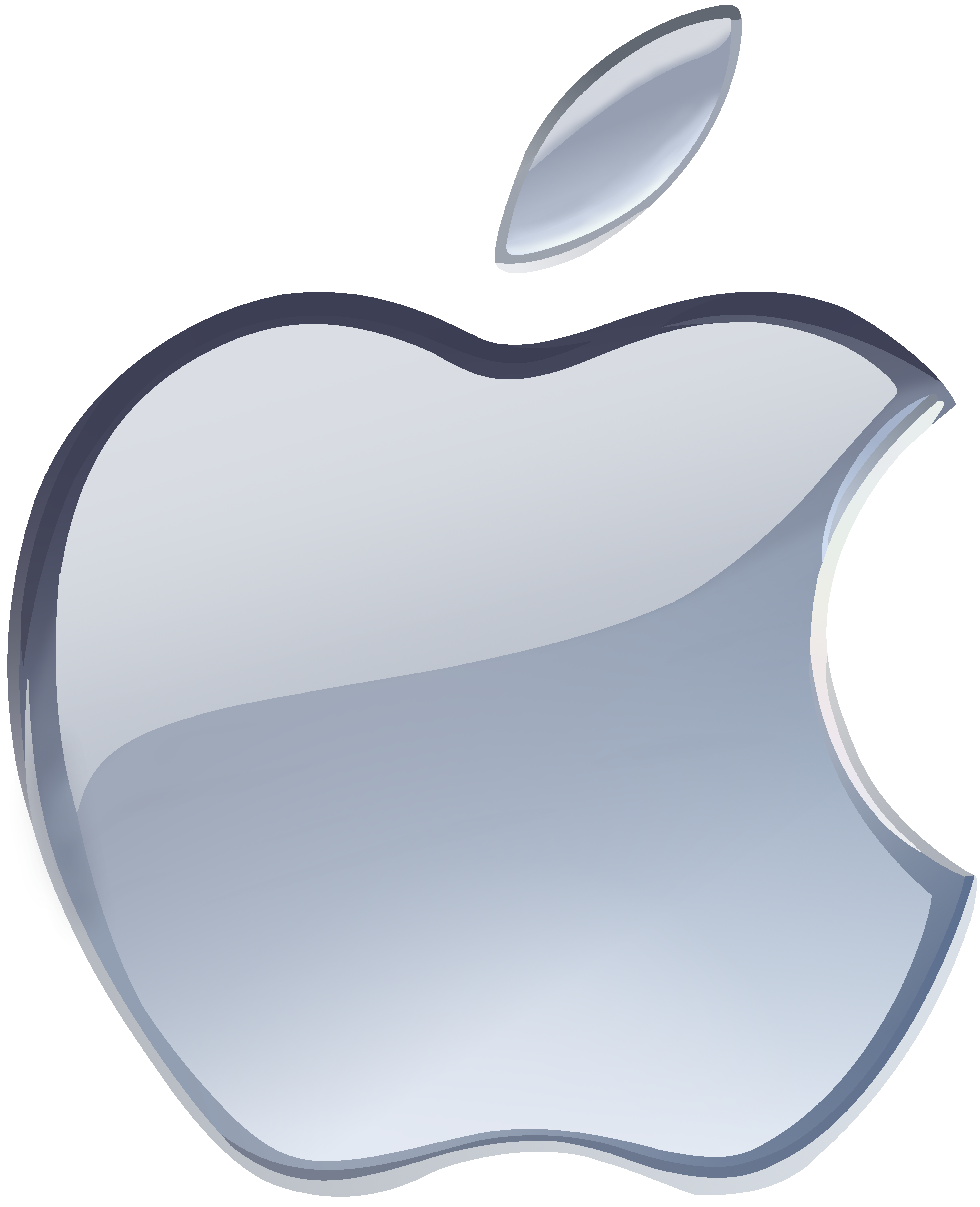 (late gift)Silver Apple logo vector(1)