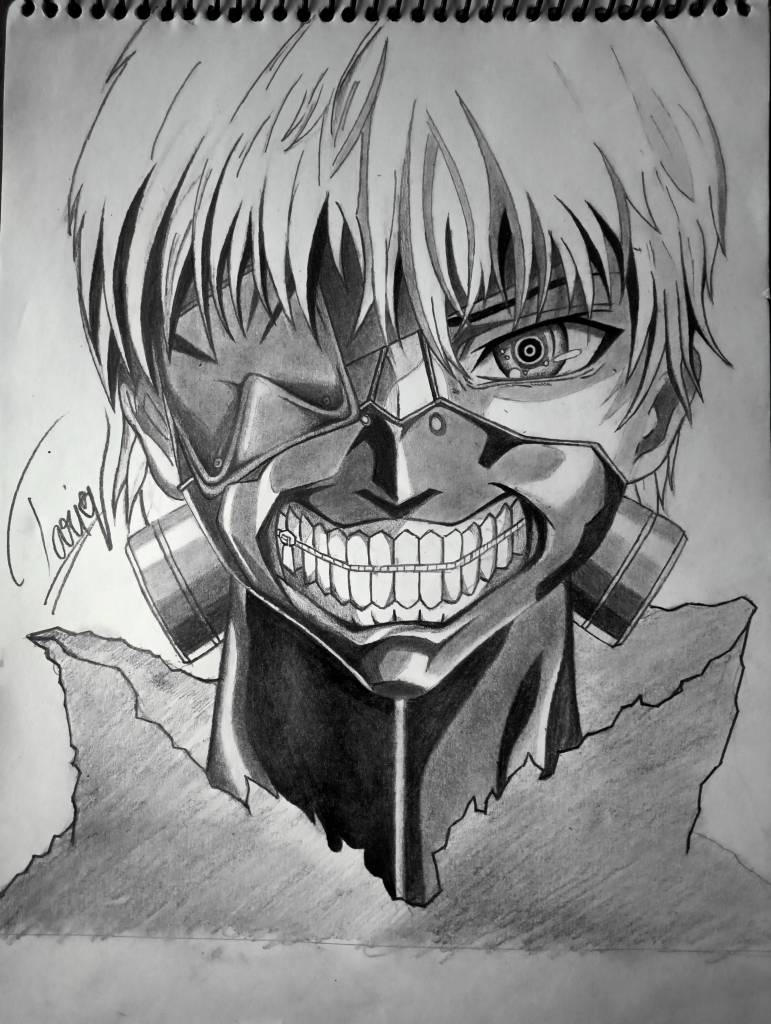 Ken kaneki sketch by 007tar on DeviantArt