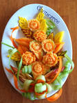 Melon Bouquet Platter by Chuncarv