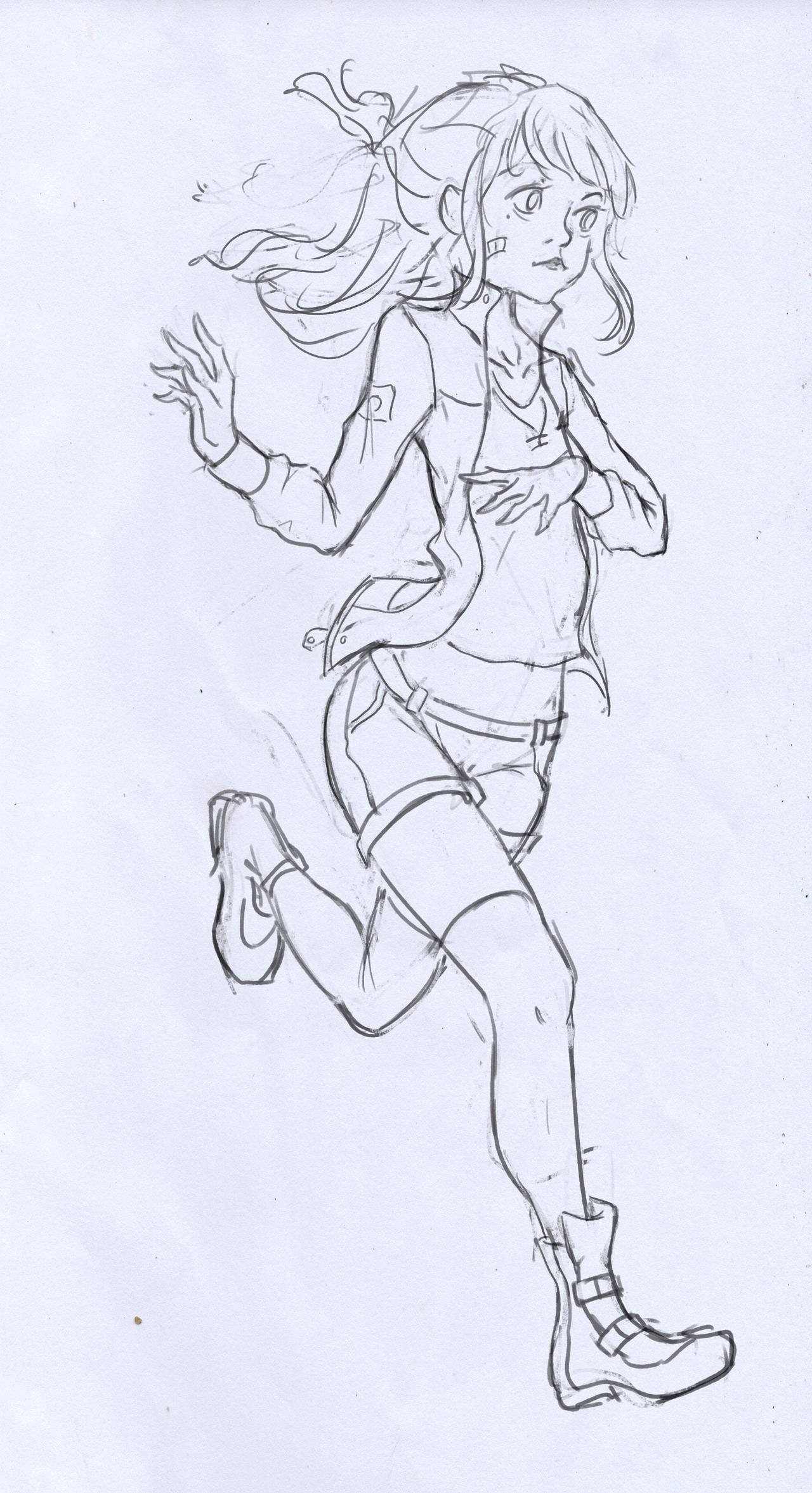 Deviantart Front View Running Running girl by zombie1808 on DeviantArt