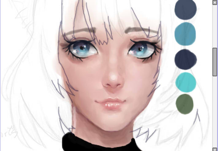 Help me Hair painting please-WIP