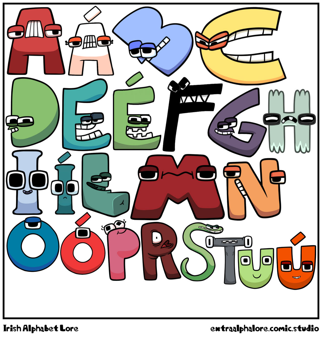 Ire Letters Irish Alphabet Lore by CarsonLovesLetters on DeviantArt