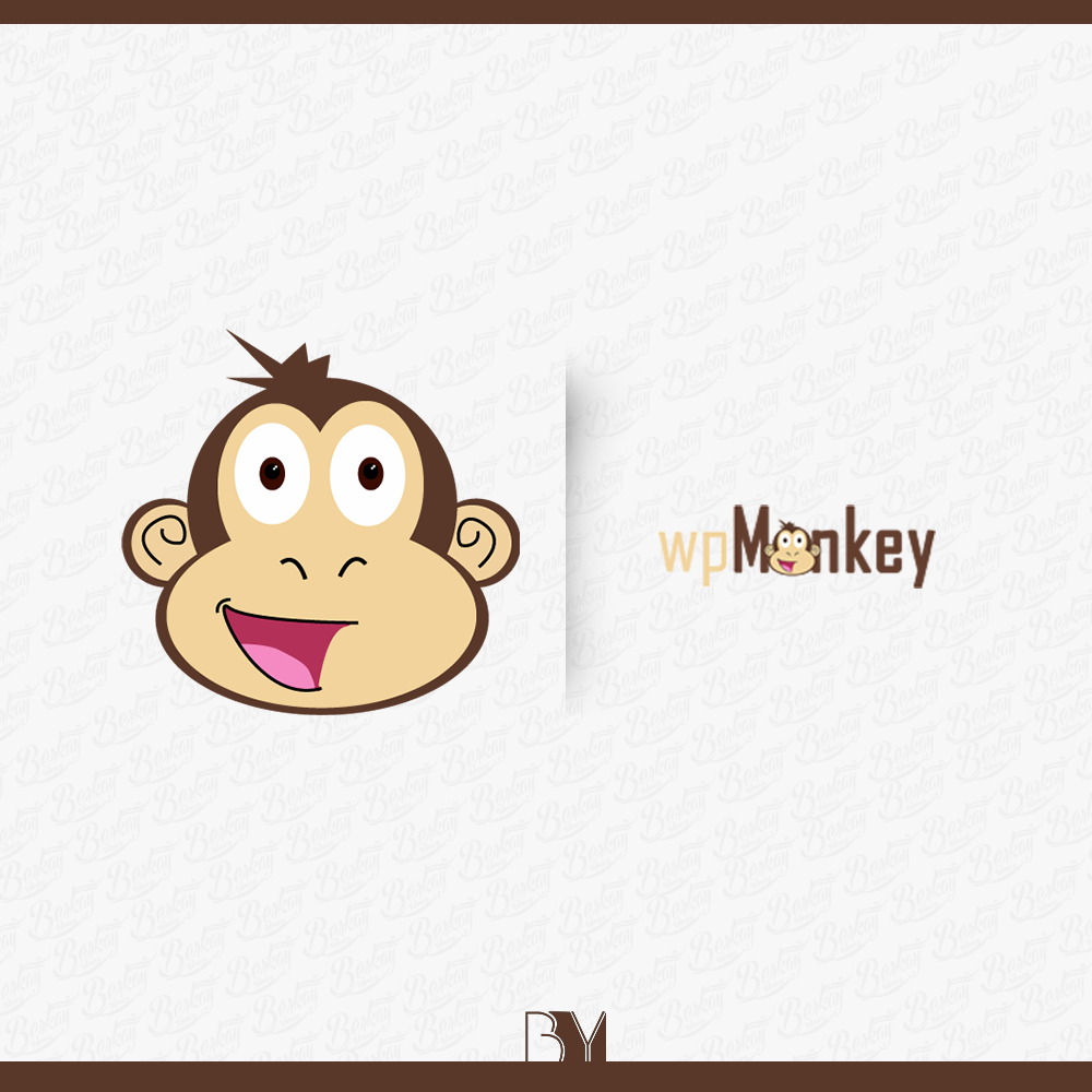 Wp-monkey Logo ve maskot tasarimi