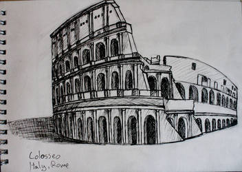 Colossuem Pen Sketch