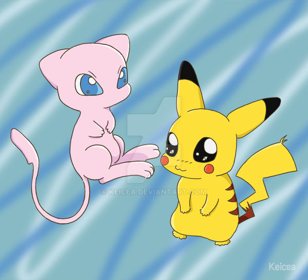 Mew and Pikachu :3 by keicea on DeviantArt
