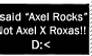 KK: Axel Rox confusion Stamp