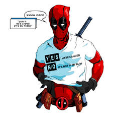 DEADPOOL HAS CANCER TSHIRT