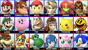Ssb Roster by donkeykongfunkeykong on DeviantArt