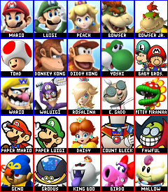 Mario Smash Roster Super Smash Mario Roster by donkeykongfunkeykong on DeviantArt