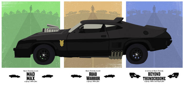 Mad Max Trilogy Minimalist Poster