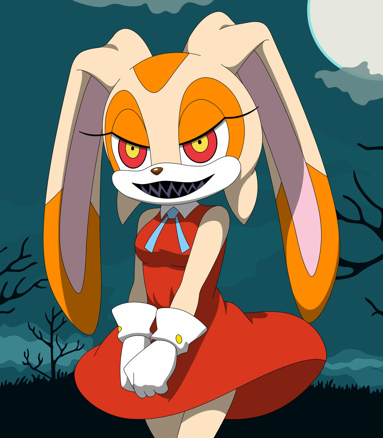 Creme Rabit Possessed Cream the Rabbit by 7StarsEntertainment on DeviantArt