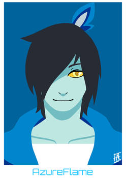 Flat Portrait: AzureFlame