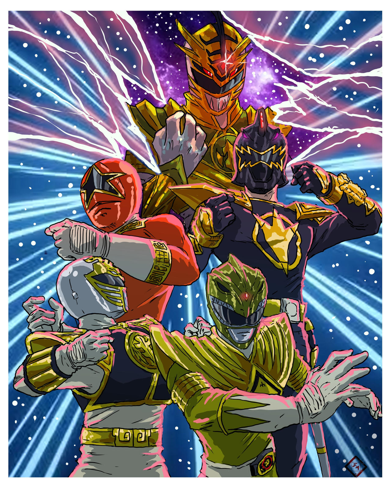 Go Go Power Rangers. by sagaaxel on DeviantArt