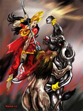 Mahishasura Mardini by runninkool on DeviantArt Mahishasura Mardini by runninkool on DeviantArt