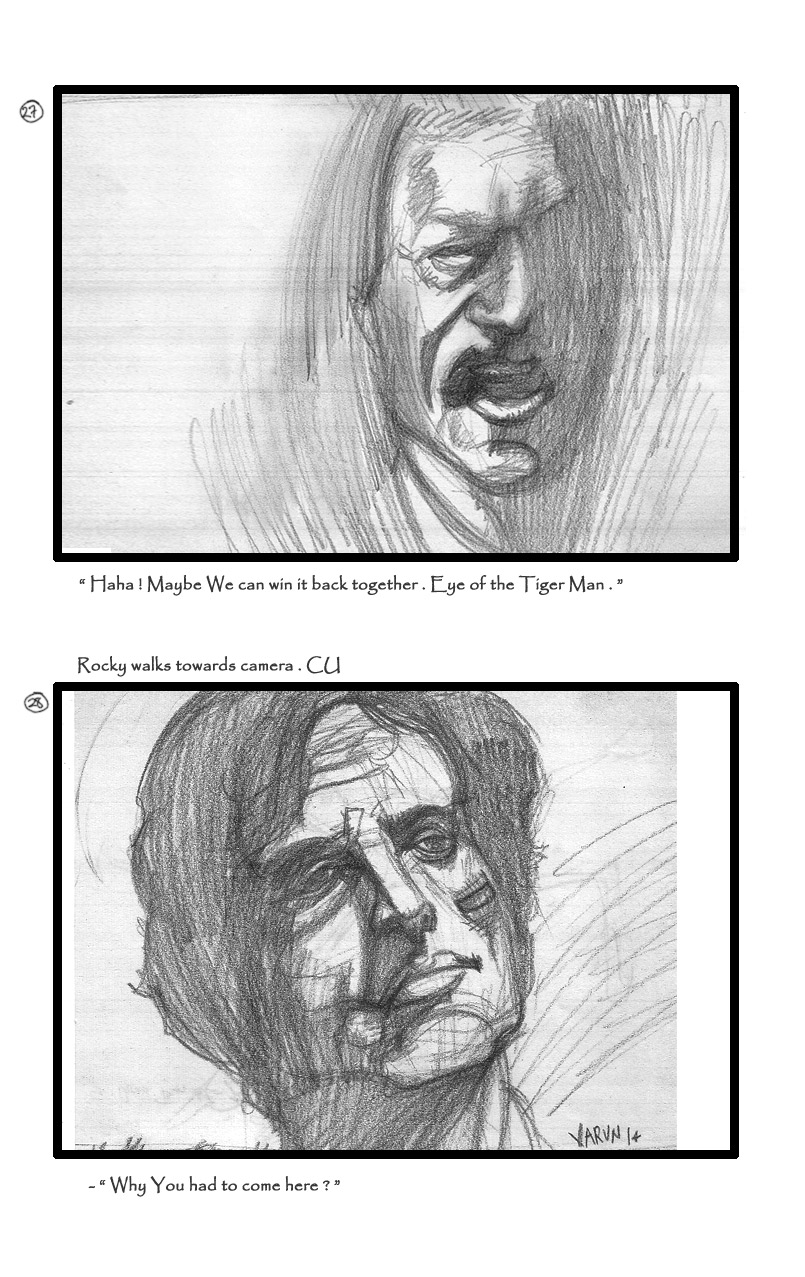 Rocky - III Storyboard - 27,28