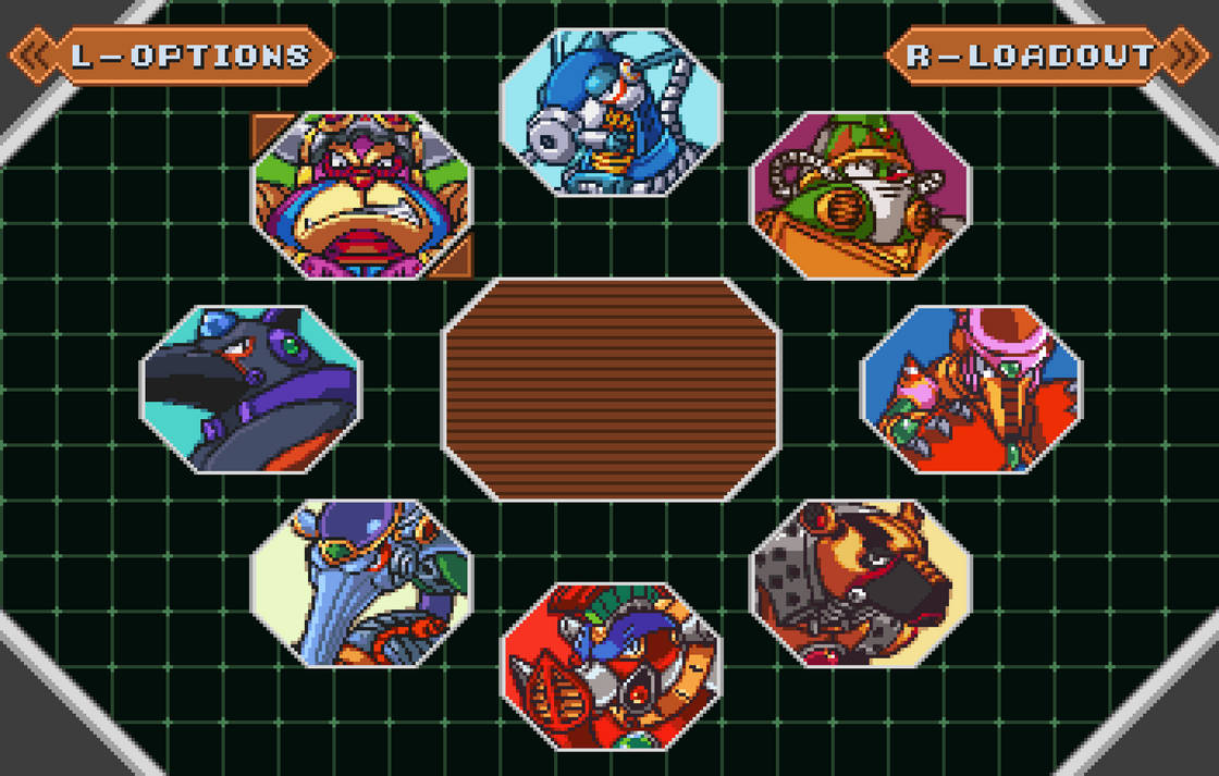 Megaman X7 Stage select screen menu (Read Desc) by ShadCTM on DeviantArt